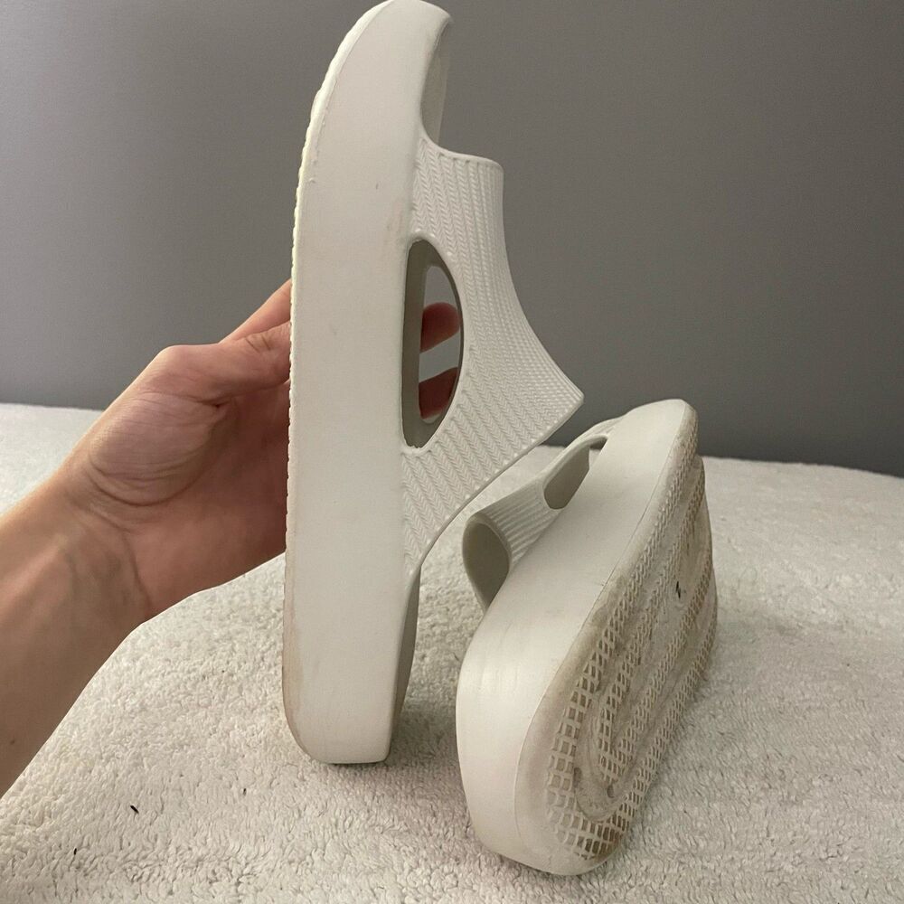 Calia White Slide Sandals Comfort Foam Athleisure 6 Women's Normcore Gym - Picture 12 of 13